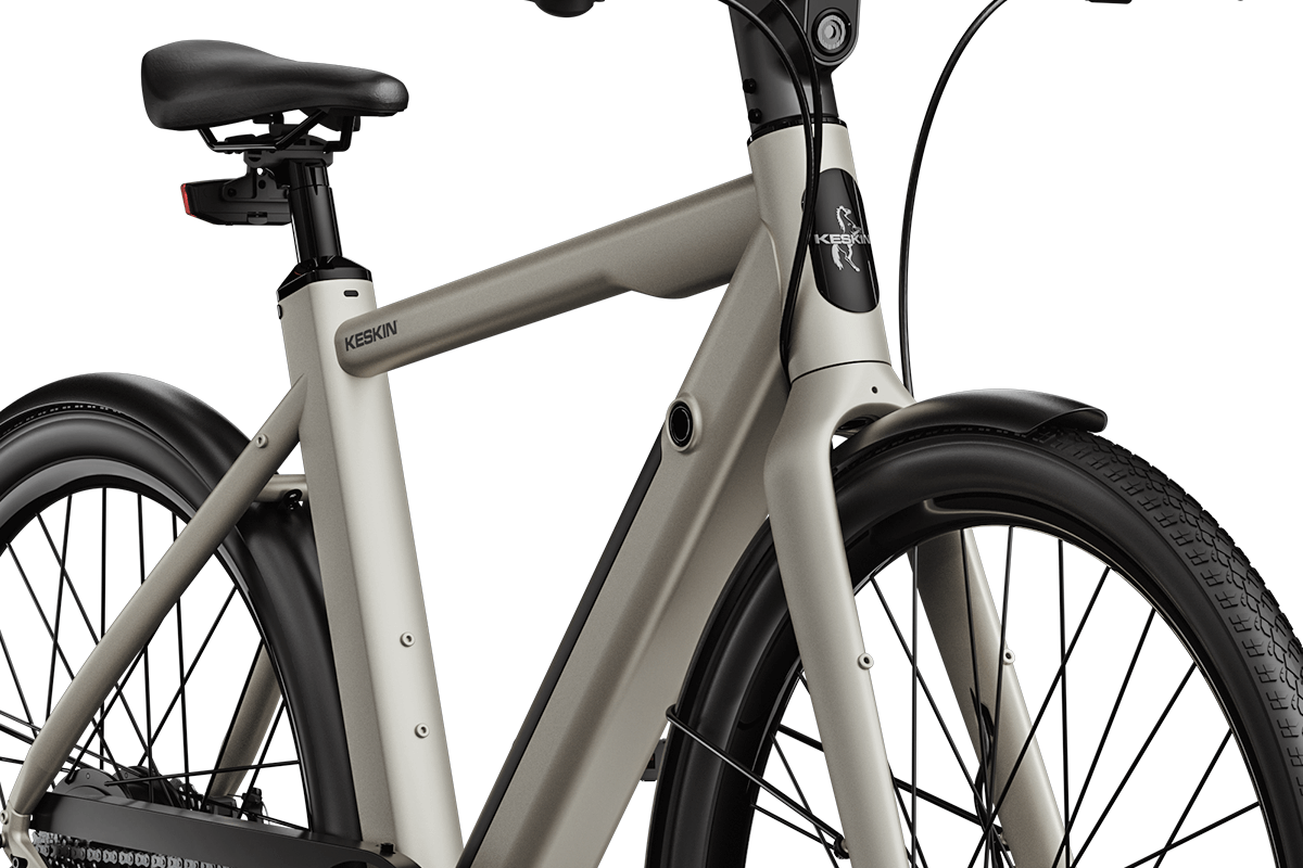 Keskin E-Bike cBike 1 - moderner E-Bike Rahmen in eleganter Farbe für komfortables Fahren in der Stadt.