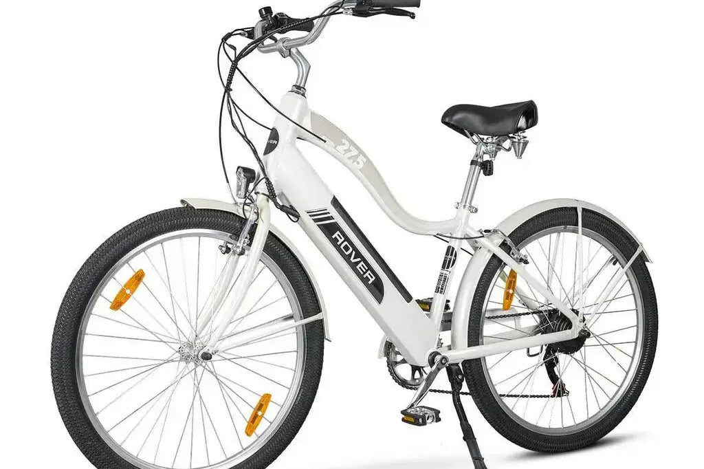 ROVER Cruise E-Bike CLR 707, Gesamtansicht mit Elektromotor und Touring-Ausstattung.