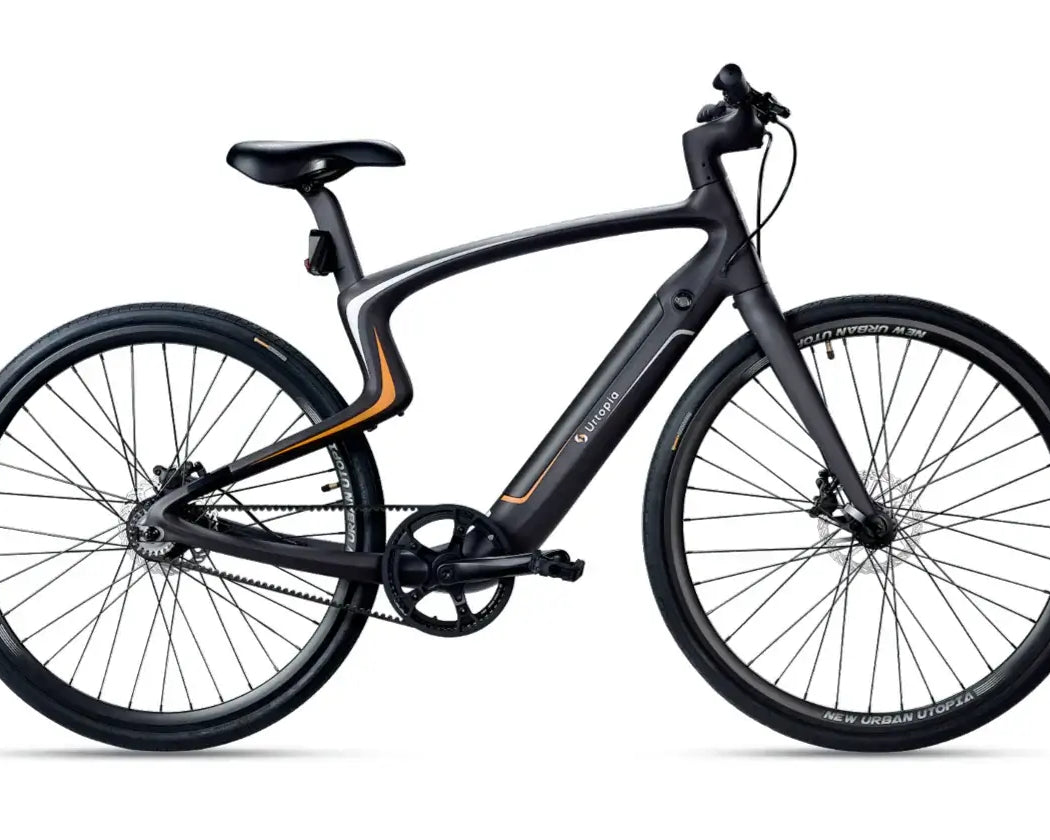 Urtopia Carbon 1, Seitenansicht mit leichtem Carbonrahmen und aerodynamischem Design