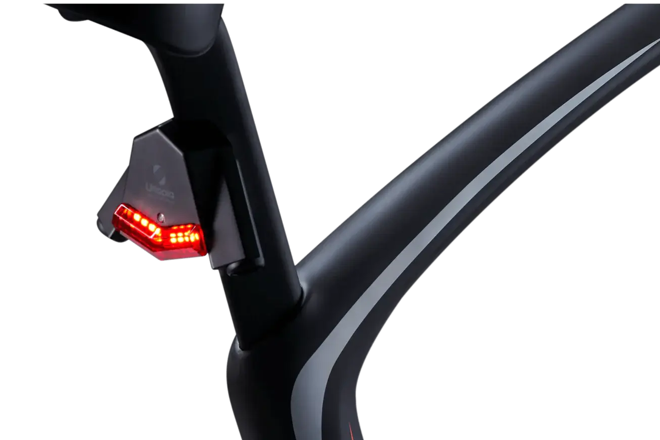 Urtopia Carbon 1, Detailaufnahme des Rahmens mit integriertem Sattel für optimale Ergonomie