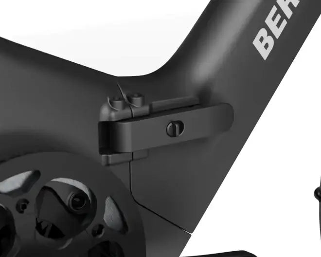 Detailansicht des Klapprahmens des Berlin Bike 2GO E-Bikes, für schnelles und platzsparendes Verstauen
