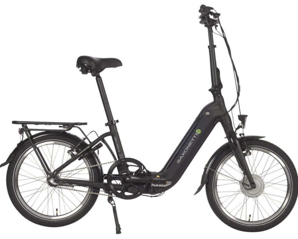 Seitenansicht des Saxonette Compact Comfort Plus 2.0 Falt-E-Bikes