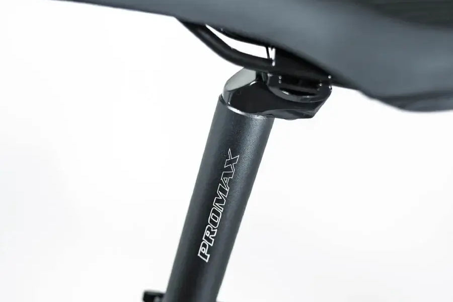 Nahaufnahme des komfortablen Sattels des Berlin Bike 2GO E-Bikes mit höhenverstellbarer Stütze