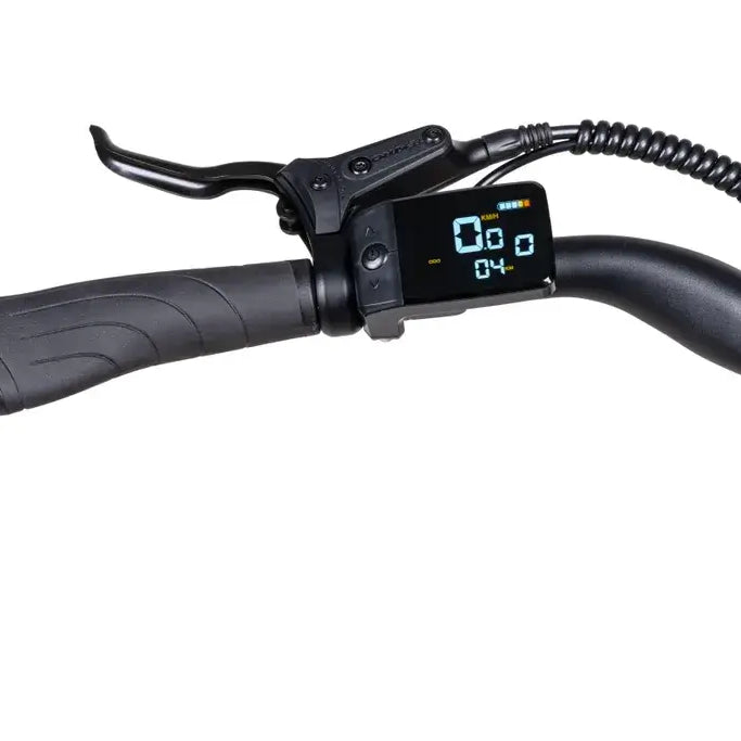 Lenkeransicht des Saxonette X-ROAD 5.2 E-Bikes mit Bedienelementen