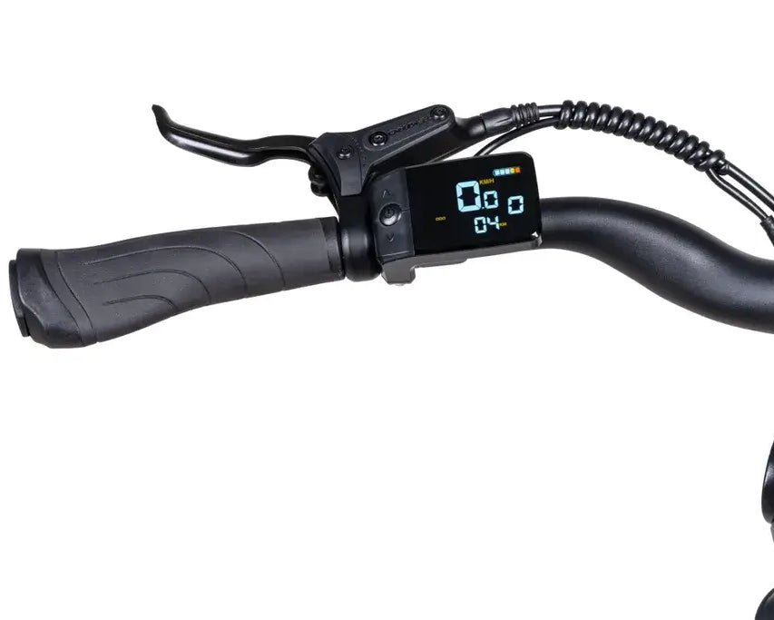 Lenkeransicht des Saxonette X-ROAD 5.2 E-Bikes mit Bedienelementen