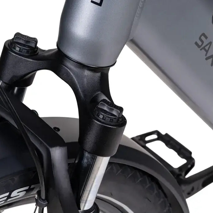 Rahmen und Branding des Saxonette X-ROAD 5.2 E-Bikes in Detailansicht