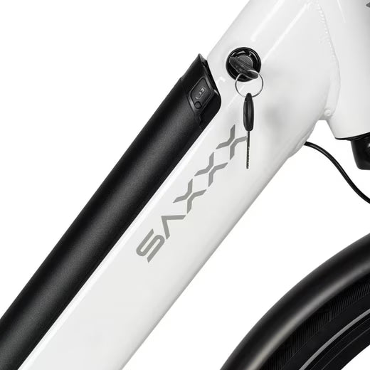 Detailansicht des Akkus am Saxxx Comfort Sport EASY E-Bike