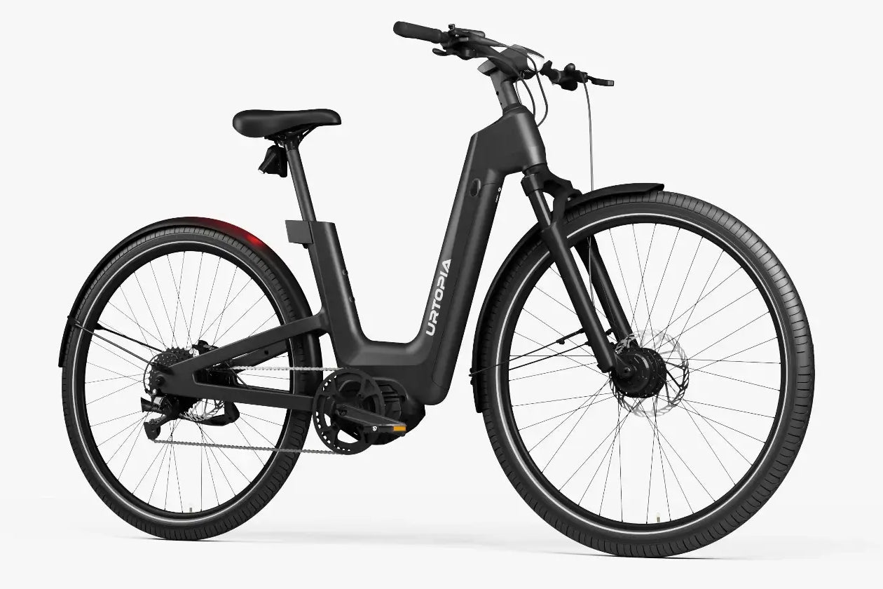 Urtopia Fusion E-SUV, Vorderansicht mit breiten Reifen und sportlicher Geometrie