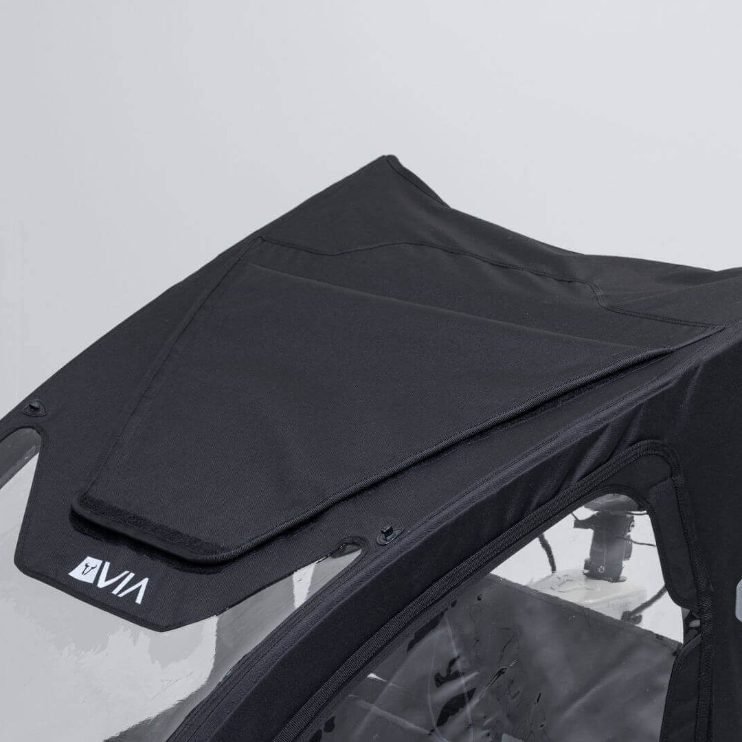 VIA Regenverdeck – Dachansicht mit wasserabweisender Plane für optimalen Schutz