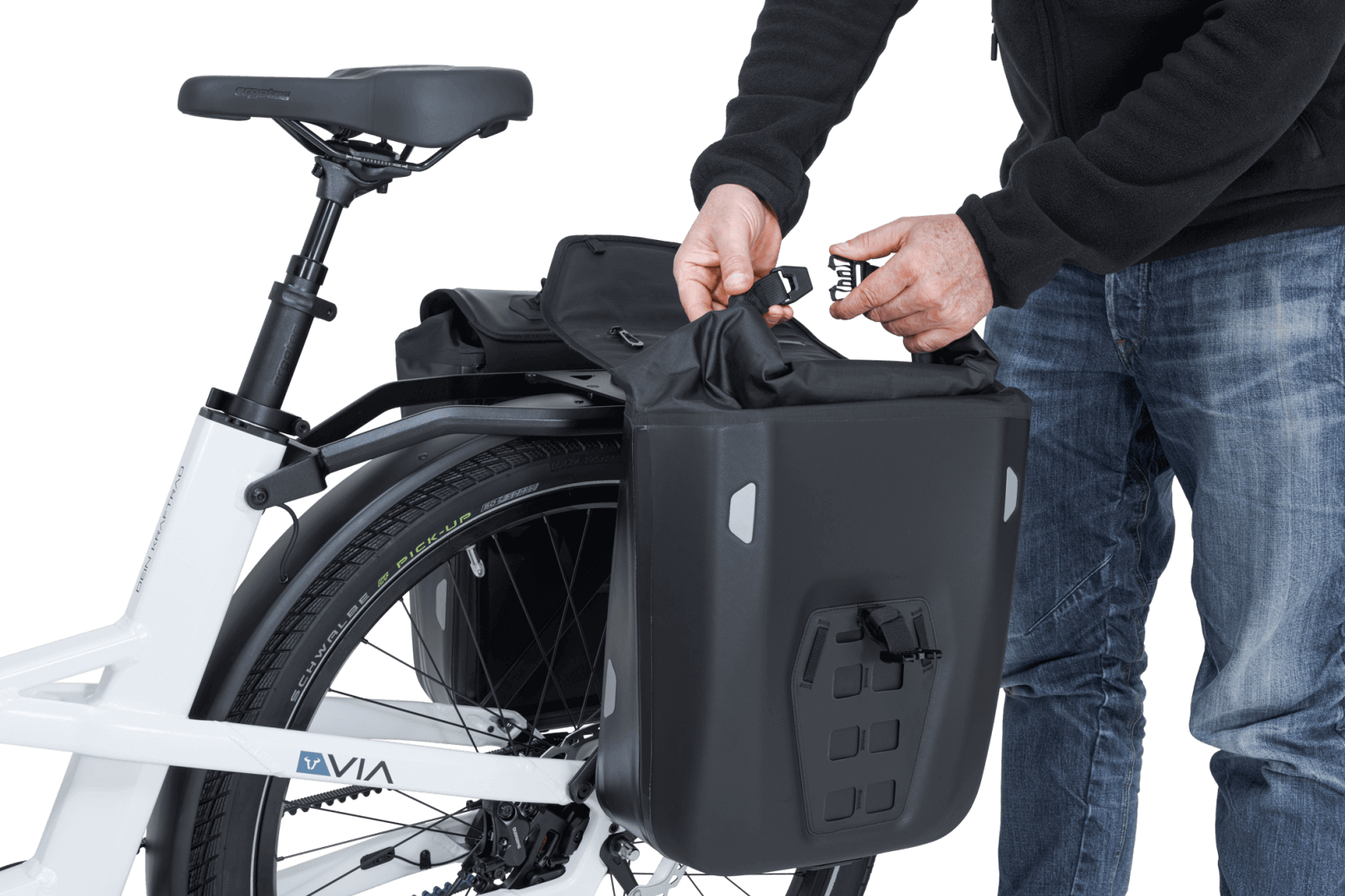 Offene VIA Seitentasche SysBag WP – Innenraum mit wasserdichtem Schutz und großzügigem Stauraum