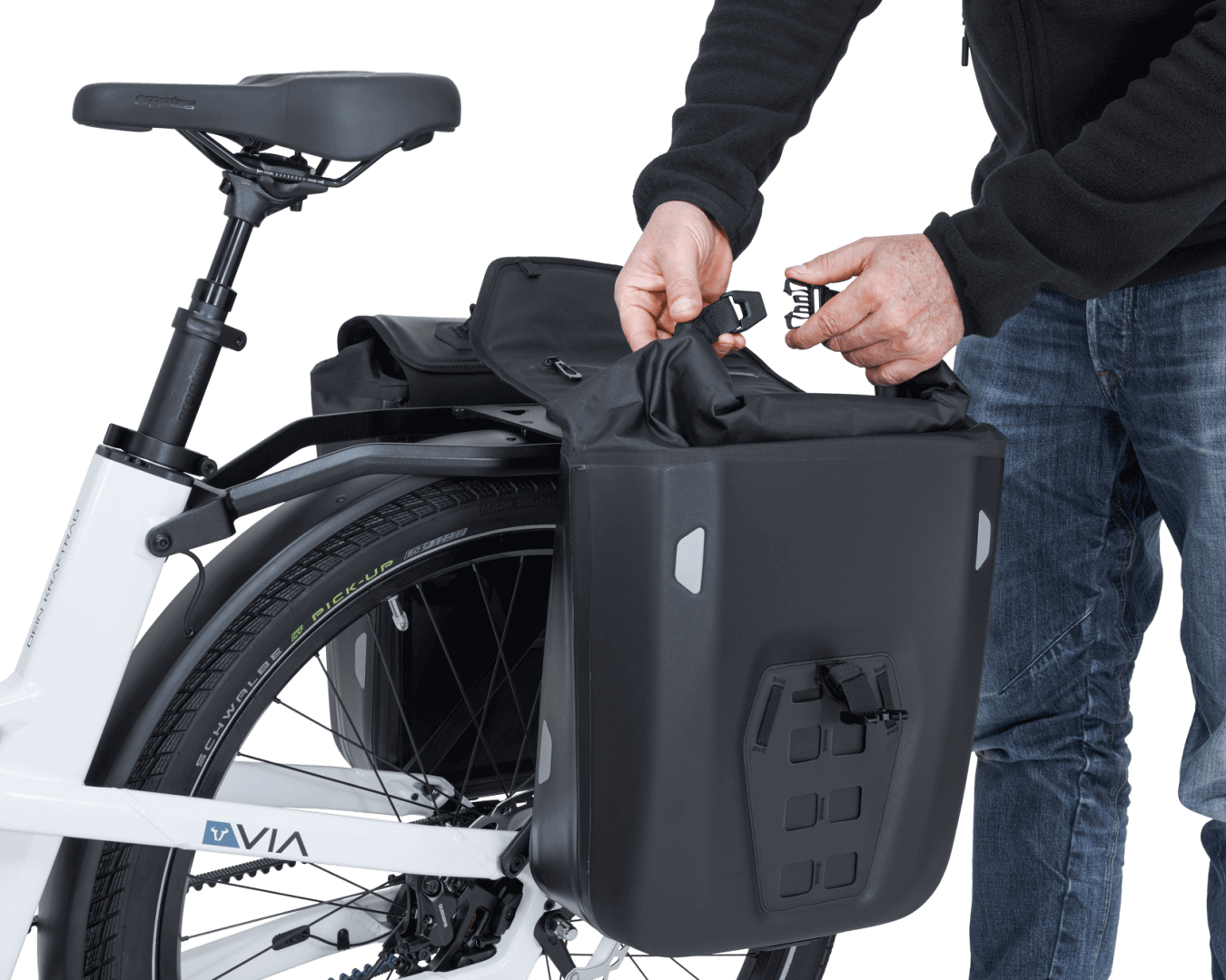 Offene VIA Seitentasche SysBag WP – Innenraum mit wasserdichtem Schutz und großzügigem Stauraum