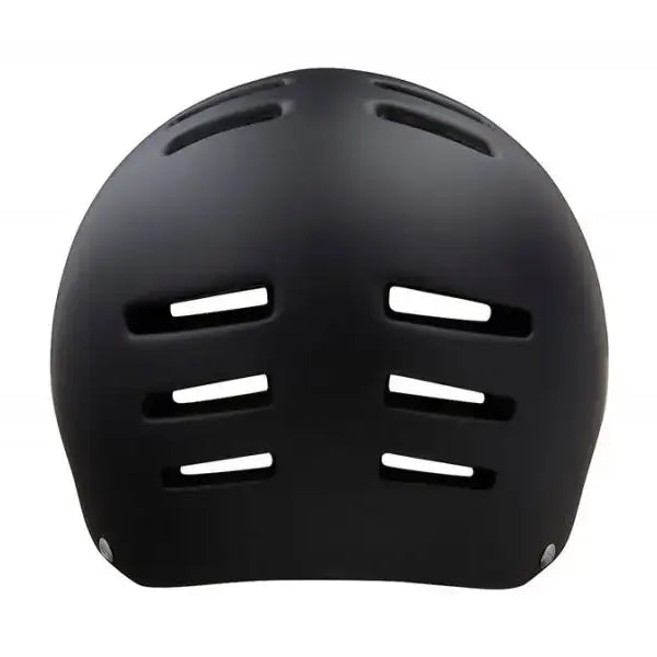 Rückansicht des Lazer Armor 2.0 E-Bike Helms, zeigt die großzügigen Belüftungsöffnungen und das schlichte Design