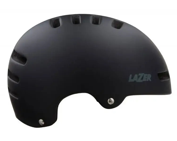 Lazer Armor 2.0 E-Bike Helm in Schwarz, Seitenansicht mit aerodynamischem und schlankem Design