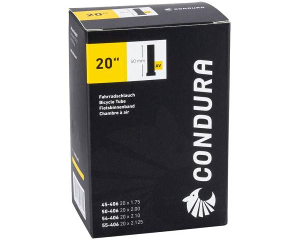 Condura 20 Zoll Fahrradschlauch mit 40 mm Schraderventil (AV)