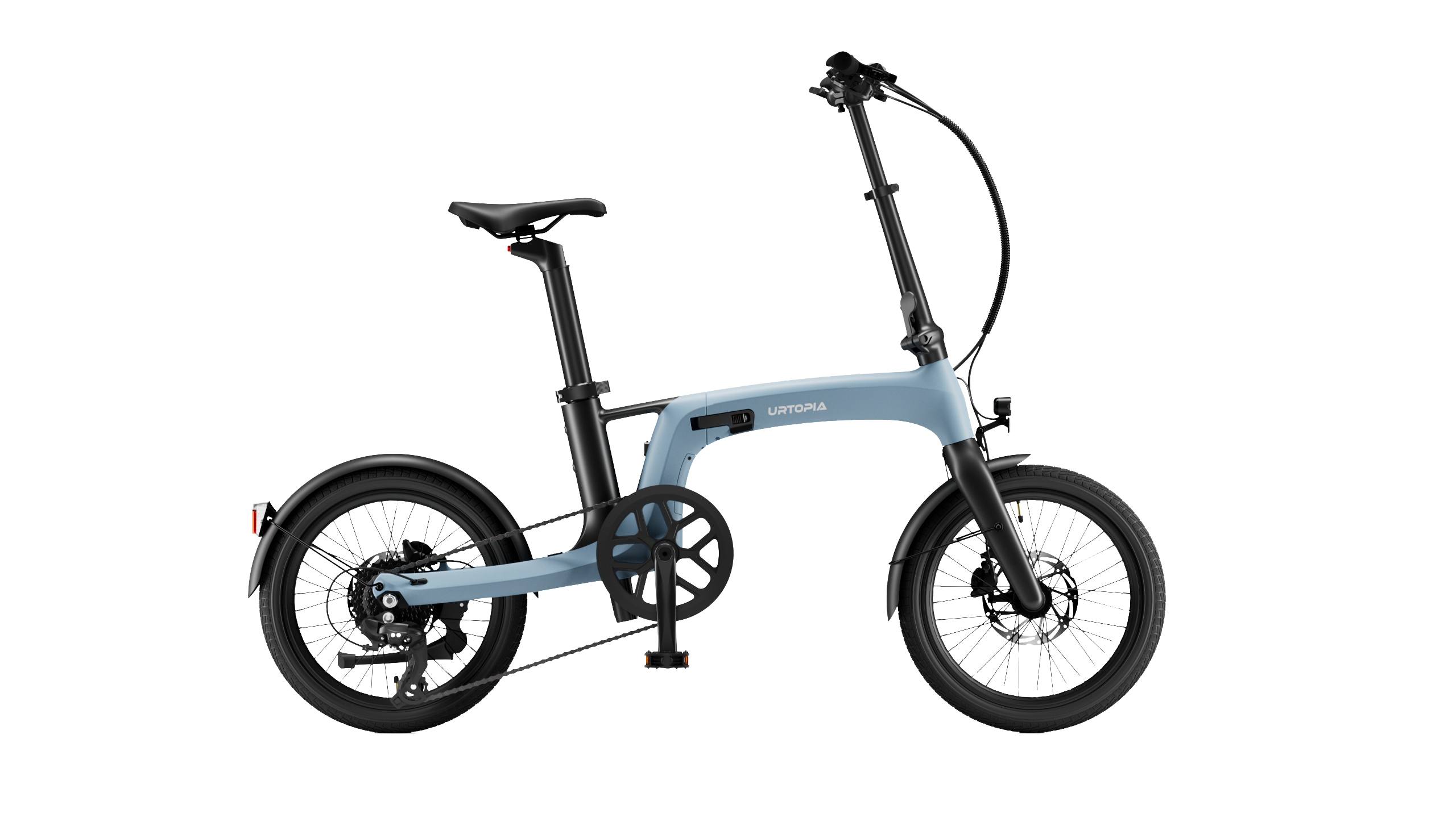 Urtopia Carbon Fold 2 in Blau, Seitenansicht