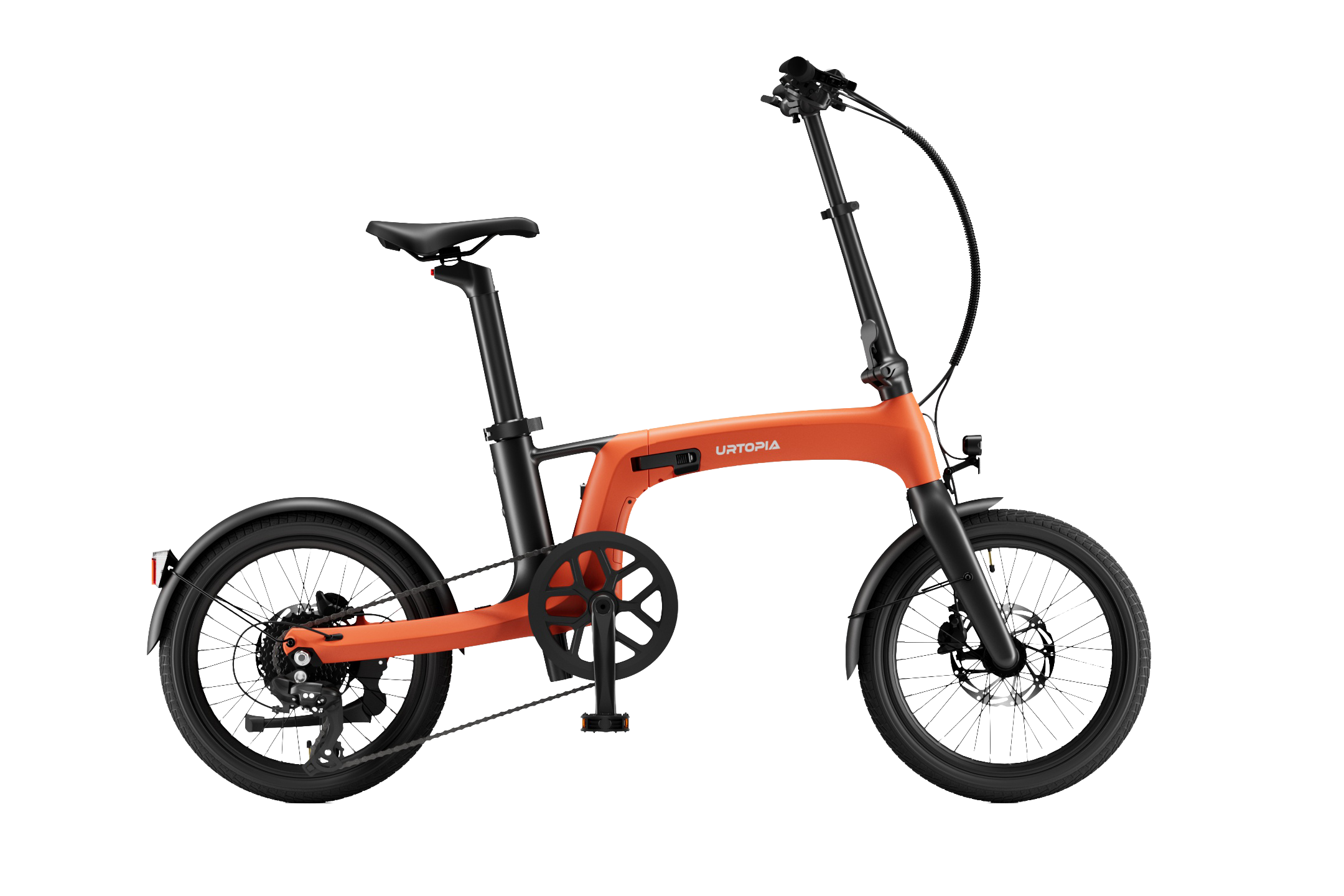 Urtopia Carbon Fold 2 in Orange, Seitenansicht