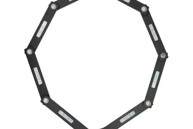 AXA Fold Lite 100 Faltschloss in einem stilvollen Design, ideal für sicheres Fahrradschloss und einfachen Transport.