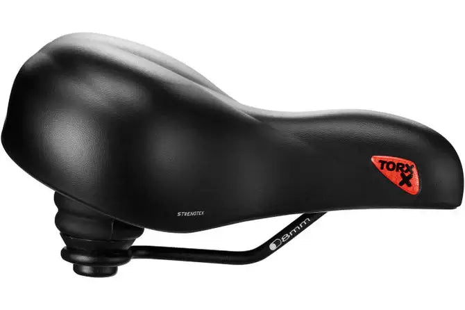 Selle Royal Torx E-Bike Sattel in Schwarz, robuster und komfortabler Fahrradsattel für städtische Fahrer.