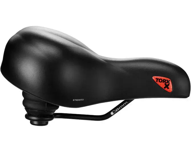 Selle Royal Torx E-Bike Sattel in Schwarz, robuster und komfortabler Fahrradsattel für städtische Fahrer.