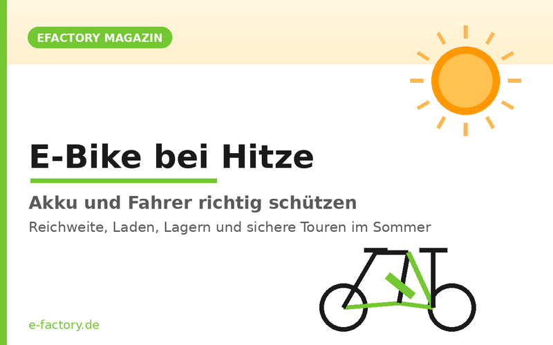 E-Bike bei Hitze: Akku und Fahrer richtig schützen im Sommer