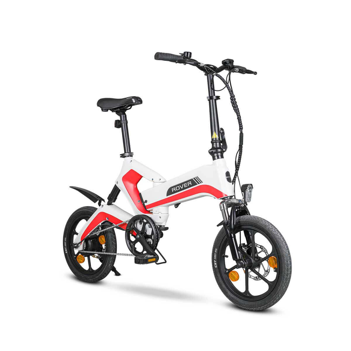 ROVER Fold E-Bike FFR 701 mit 16 Zoll Reifen und Magnesiumrahmen, ideal für Stadtverkehr und Reisen.