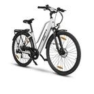 Jeep Trekking E-Bike TLR 7011, Vorderansicht mit breiten Reifen und Federgabel für eine komfortable Fahrt auf verschiedenen Untergründen