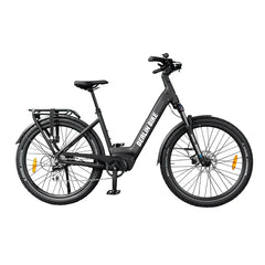 Berlin Bike SUV E-Bike in Schwarz Seitenansicht, robustes E-SUV mit 720 Wh Akku und Federgabel