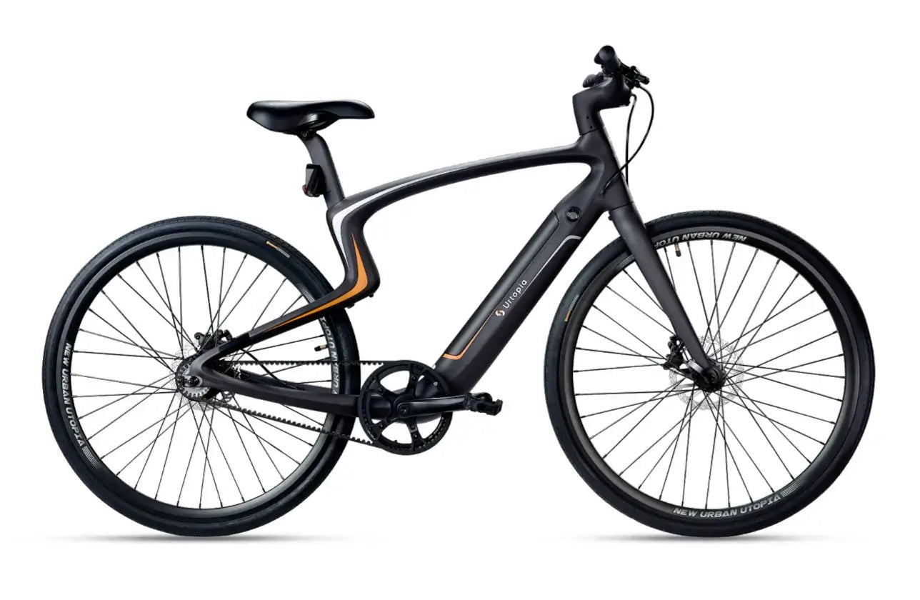 Urtopia Carbon 1, Seitenansicht mit leichtem Carbonrahmen und aerodynamischem Design