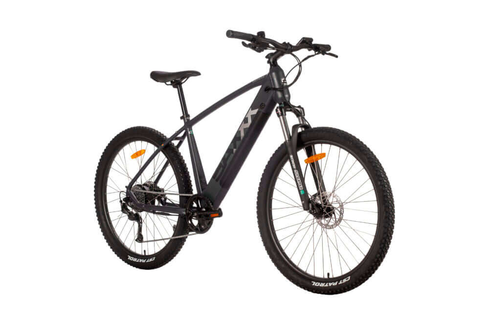 Saxxx Everest 5.0 E-MTB, sportliches E-Mountainbike, robust für jedes Gelände, 250 W Motor, ideal für Abenteuer.