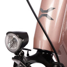 Nahaufnahme des Rahmens mit Frontlicht am Saxonette Comfort Sport EASY E-Bike