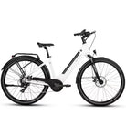 Komplettansicht des Saxxx Comfort Sport EASY E-Citybike in Weiß