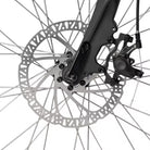 Vorderradansicht des Saxxx Comfort Sport EASY mit Gabel und Bremsscheibe