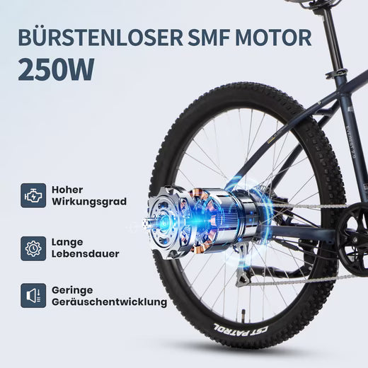 Saxx Everest 2.0 E-MTB Hinterradmotor SFM – 250W, 45 Nm Drehmoment