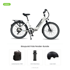 Blaupunkt Frida Pendler-Bundle: Falt-E-Bike mit DotBlue Lenkertasche LT300, AXA Fold Lite 100 Faltschloss und Lazer Armor 2.0 Helm