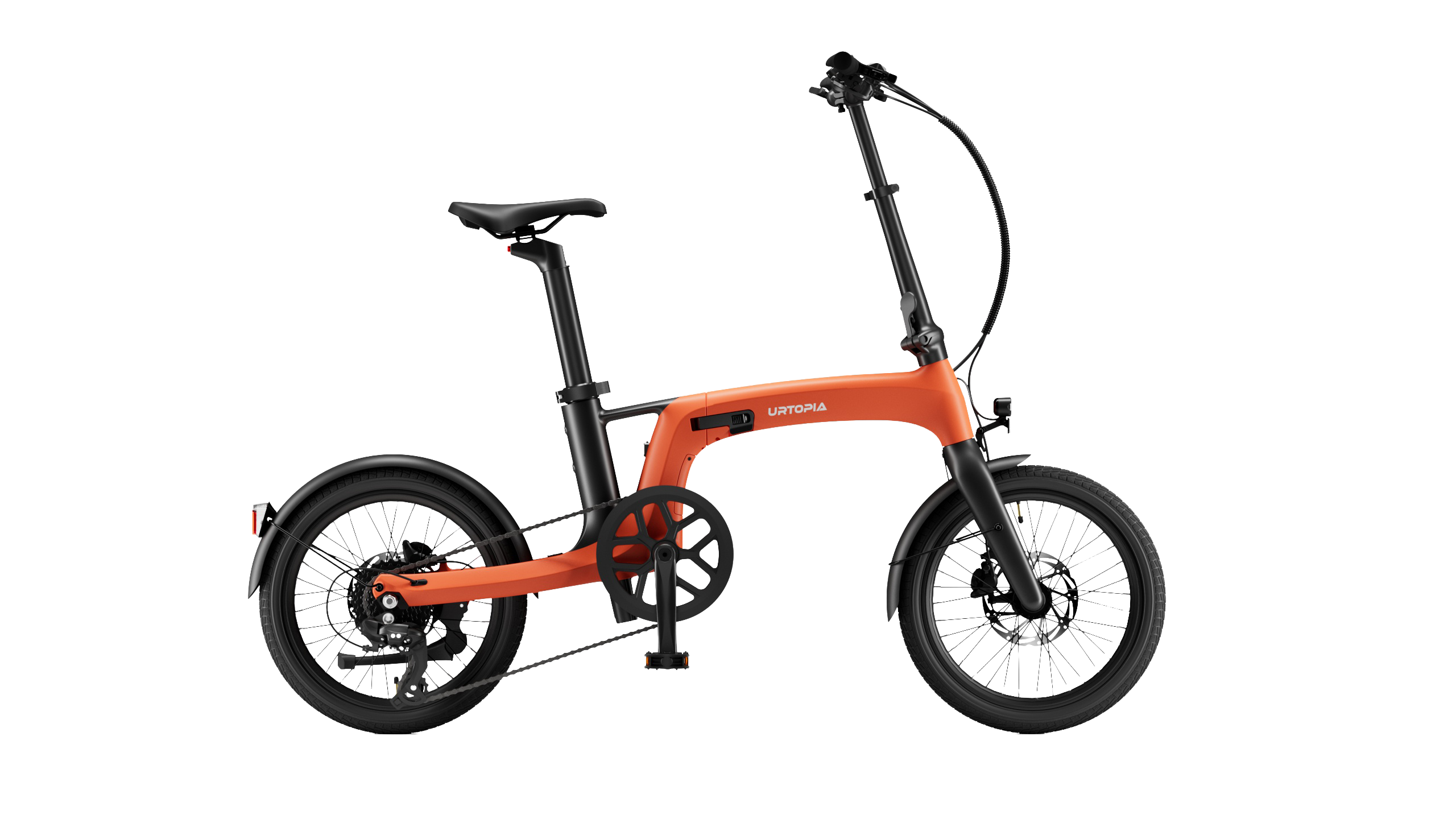 Urtopia Carbon Fold 2 in Orange, Seitenansicht