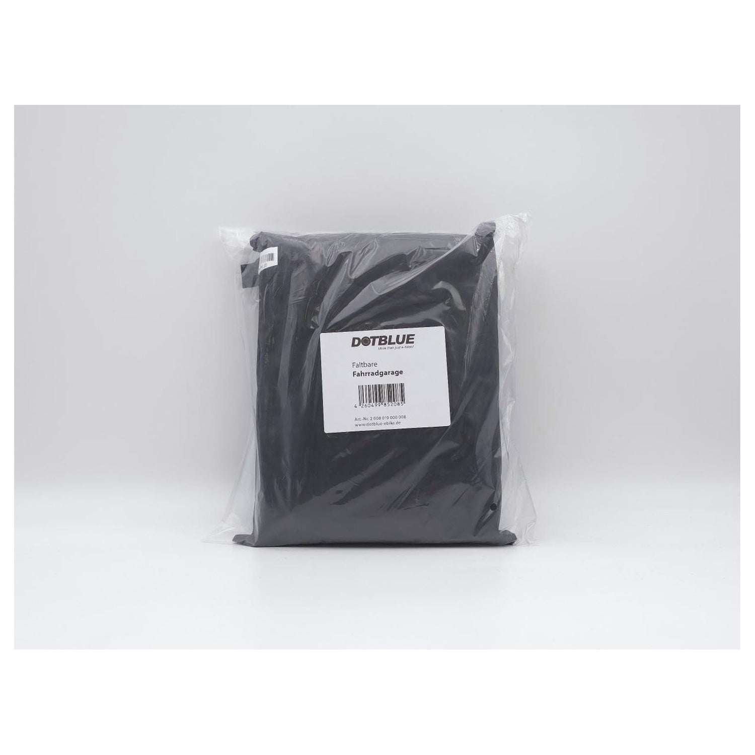 DotBlue Fahrradgarage zusammengefaltet in Verpackung